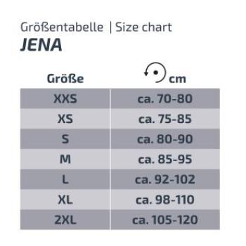 Kart Rippenweste JENA 2.0 rot Gr. XXS